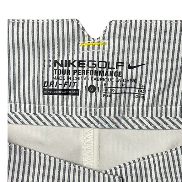 Nike Golf Tour Dri-Fit Pop Pleats Performance Pin Stripe Skort Size 6 - Picture 6 of 10